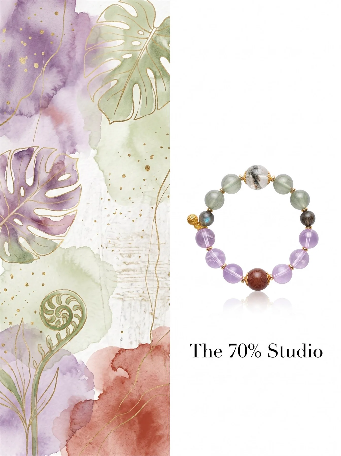 Cloudlit Soft Glow crystal bracelet.